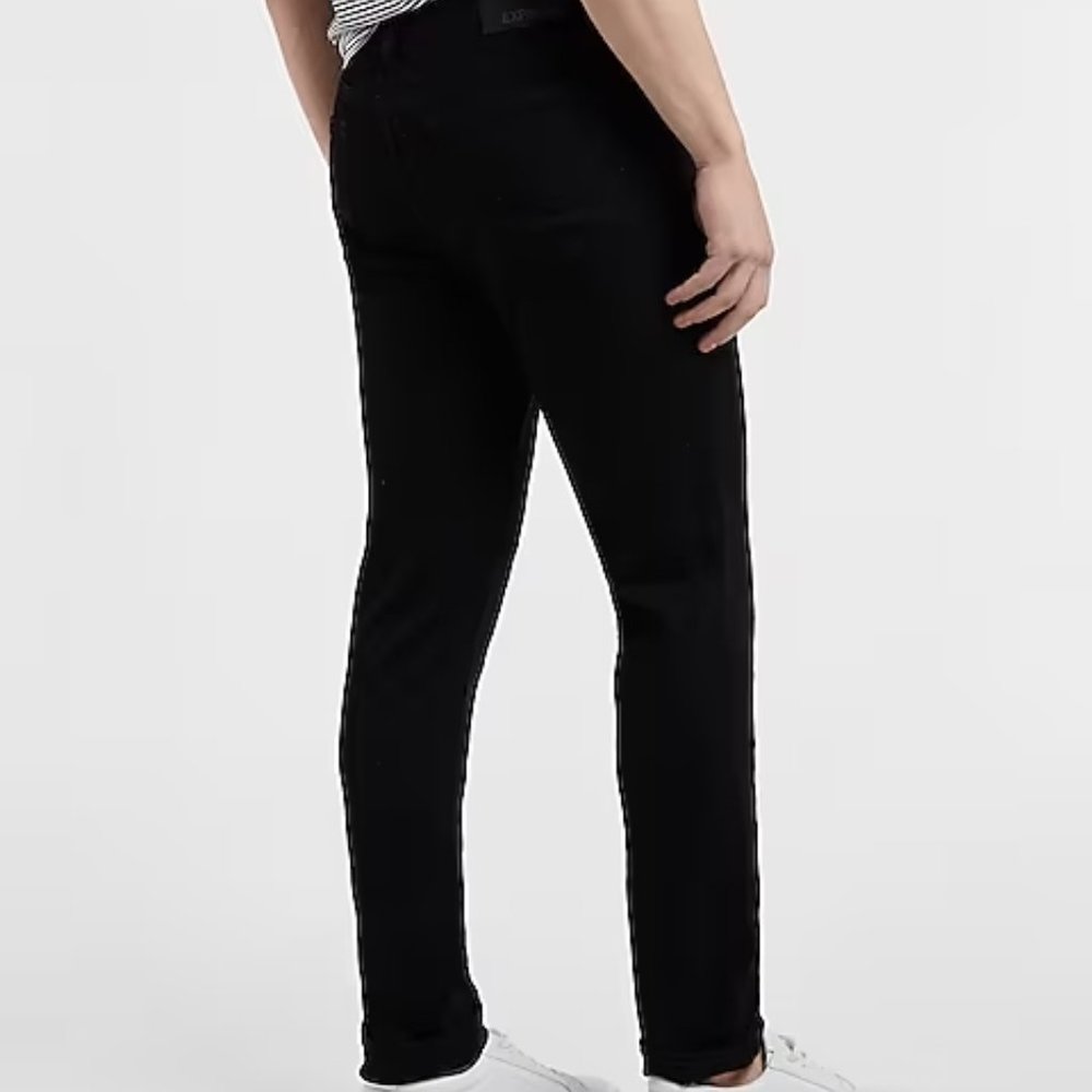 Express Slim Black Stretch Jeans